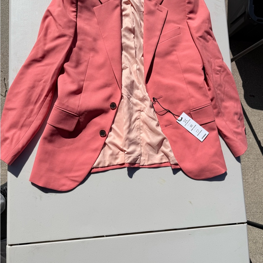 Express Salmon Pink Blazer